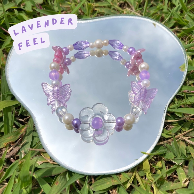 lavender feel - beads bracelet