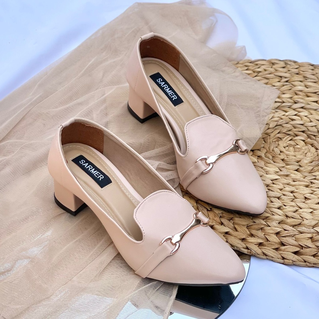 SARMER - ANNA HEELS IVORY