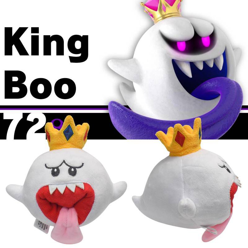 Hadiah Terbaik Super Mario King Boo Mainan Mewah Boneka Boneka Lucu Untuk Anak 17cm