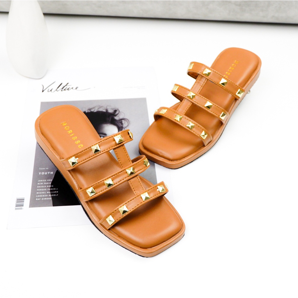 Sendal Wanita Kekinian Sandal Fashion Casual Ring Stude Wanita MC-AB 61