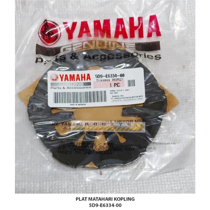PLAT PERNAH KAMPAS KOPLING VEGA ZR JUPITER Z ROBOT Z1 FI PART ORIGINAL YAMAHA