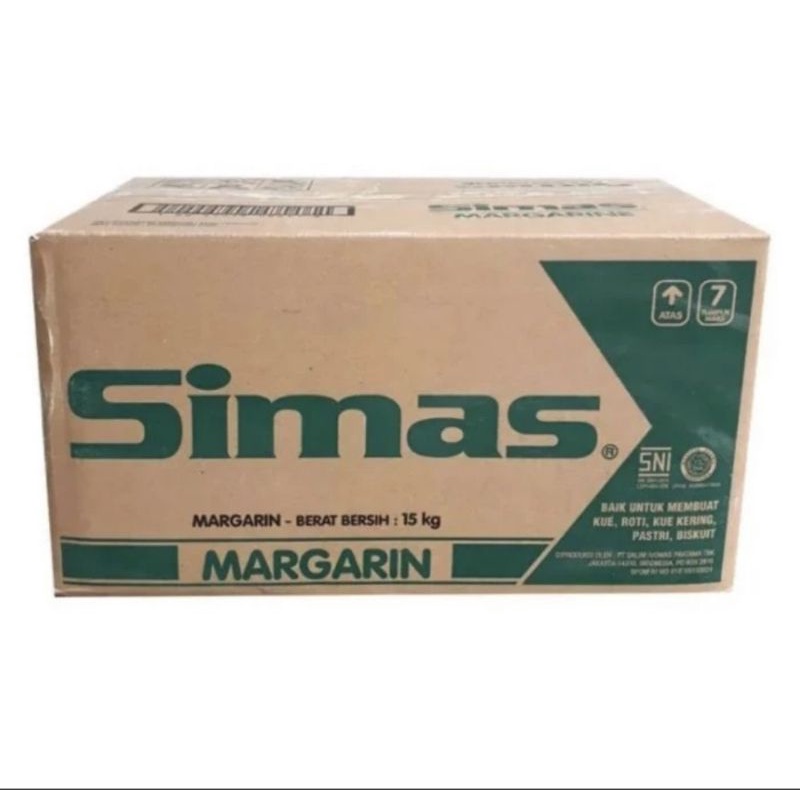 Simas Margarine 15kg / Mentega Margarin Simas 15 Kg