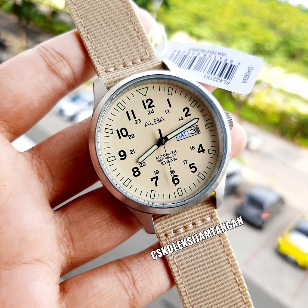 JAM TANGAN PRIA ALBA AL4221X1 AL4221 AUTOMATIC ORIGINAL GARANSI 1TAHUN