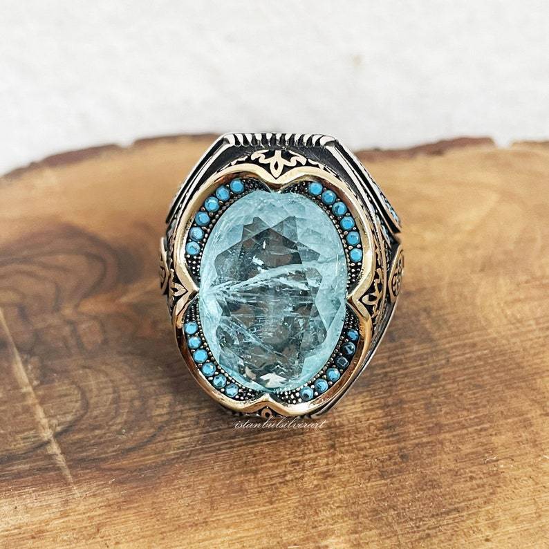 Cincin Bentuk oval Gaya vintage Eropa Dan Amerika