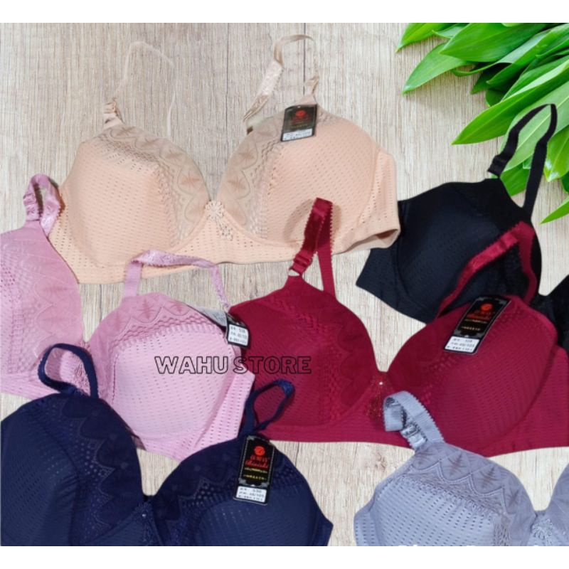 Super Jumbo Size 46 - 52 BH / BRA Wanita Busa Tanpa Kawat Cup Super Jumbo