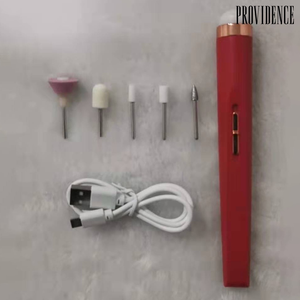 Providence Mesin Kikir Kuku Elektrik 5 in 1 Kecepatan Tinggi USB Rechargeable Hemat Tenaga