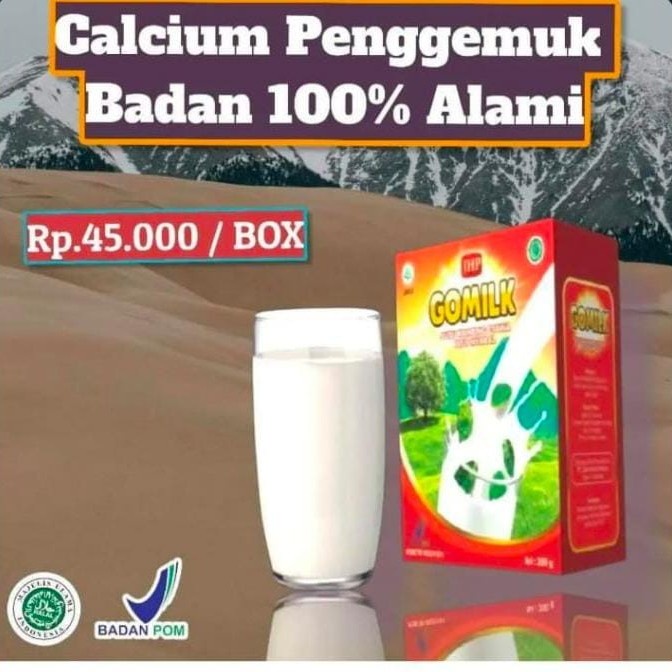 

Gomilk 200g SUSU PENAMBAH NAFSU MAKAN Susu Etawa plus Daun Kelor