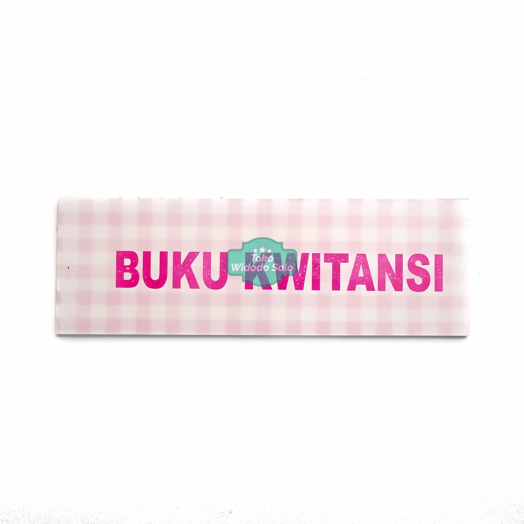 

1 BUAH Buku Kuitansi Besar Sampul Kotak Pink 305x100mm - 1 Buku