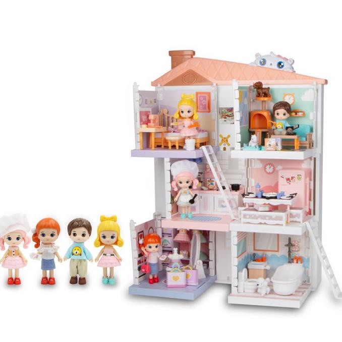 Doll House / Mainan Anak Doll House Rumah Rumahan stock ada