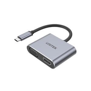 UNITEK V1126A | USB-C TO HDMI 4K@60Hz + VGA MST Adapter (V1126A)