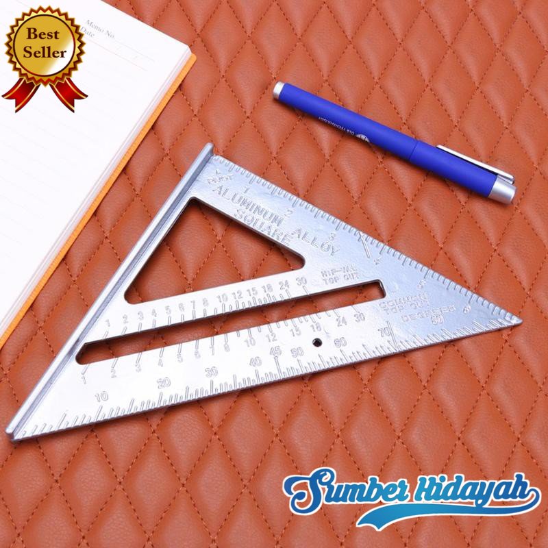 

Taffware Penggaris Siku Mistar Triangle Ruler Aluminium - VK18