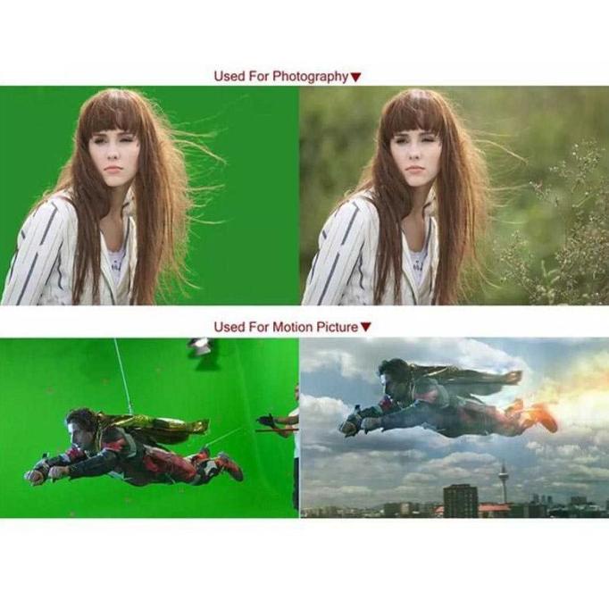 Kain Background/Backdrop Studio Fotografi 2X3 Meter - Putih