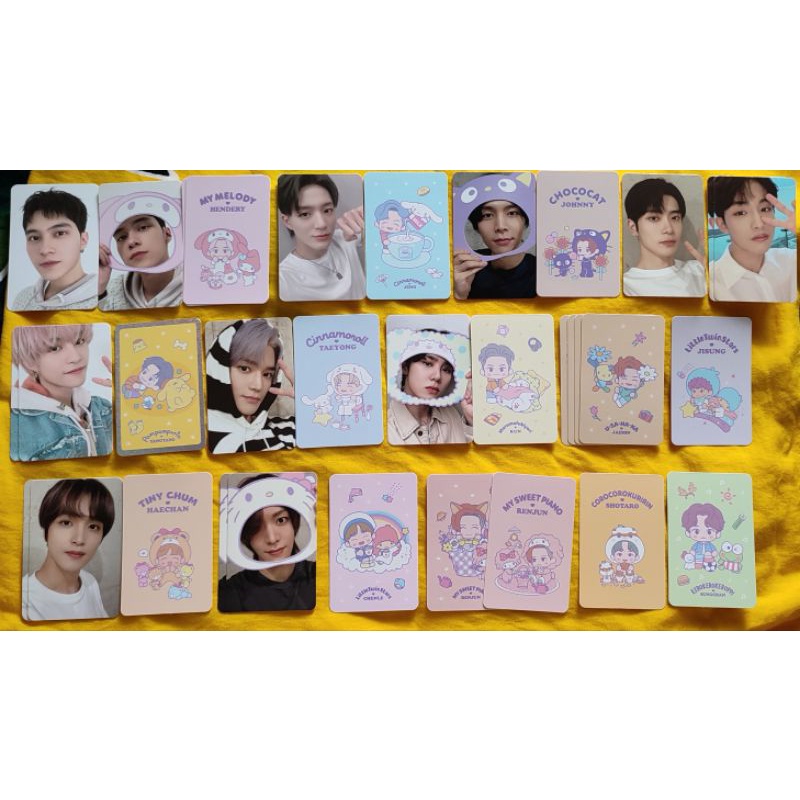 (Official) Photocard PC Sanrio tc ver A, B NCT selca & konsep Winwin Haechan Yangyang Hendery Kun Jo