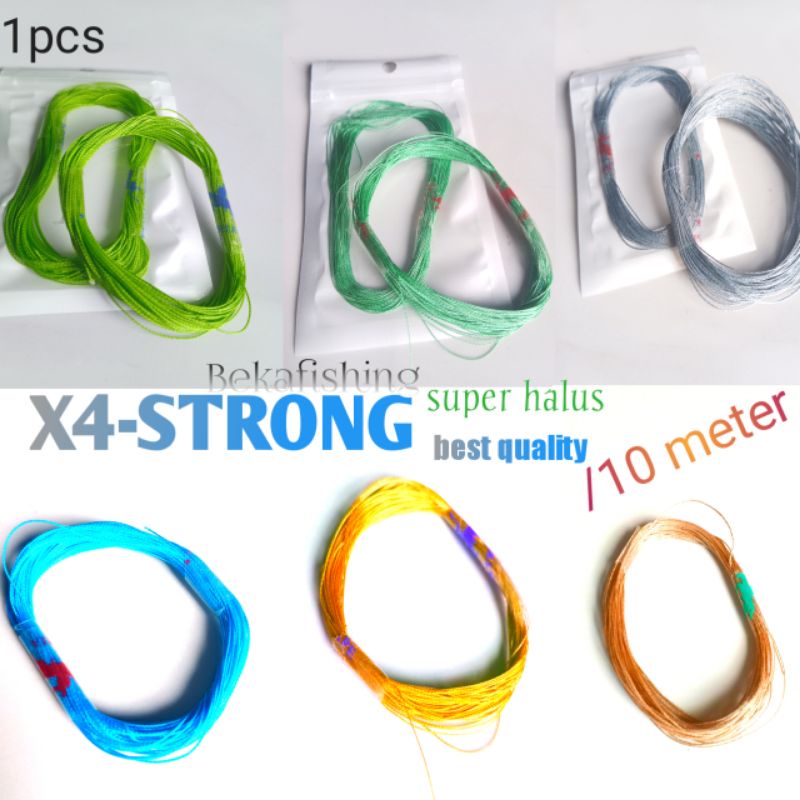 SENAR PE X4 & X6 best quality./10.MTR~04-06-08-1.0-2.0-3.0-4.0-5.0-6.0-7.0-8.0