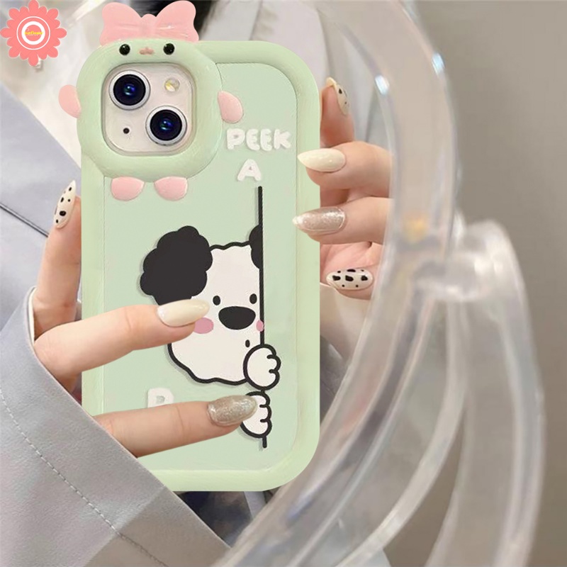 Soft Case Desain Anjing Beruang 3D Untuk OPPO A17K A17 A12 A95 A57 A54 A55 A16K A77s A16 A77 A31 A53 A15 A76 A96 A3s A5s A7 A7 A74 A5s A77s A16K A77s A162 A9Z A52 A9 Penutup Lensa Kamera