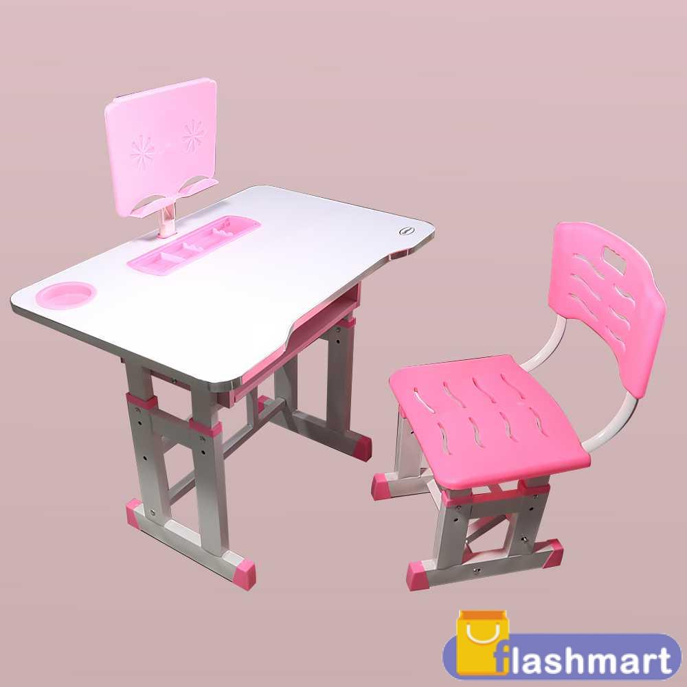 Flashmart Meja Kursi Belajar Anak Minimalis HIGH QUALITY - PREMIUM PINK