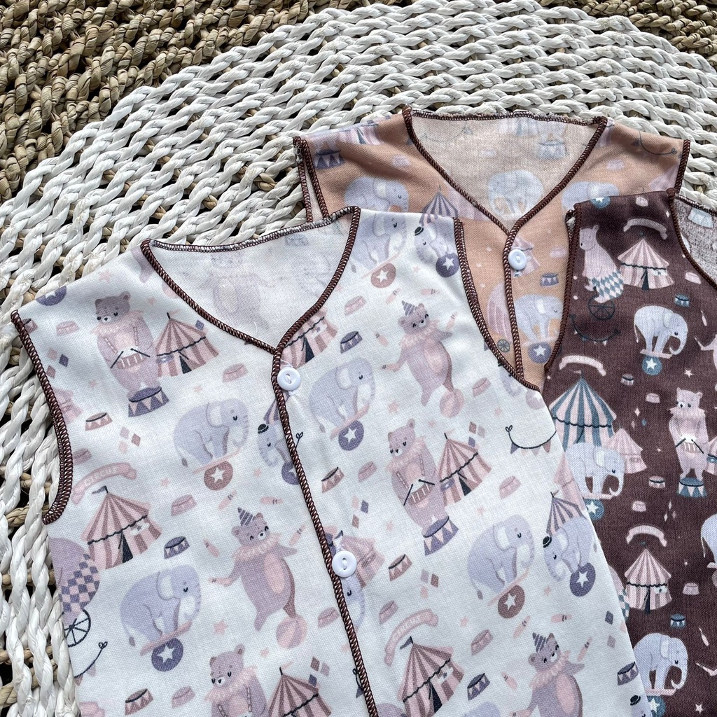 3 PCS Baju Bayi Lengan Pendek Baju Bayi Baru Lahir Baju Newborn Baju Bayi Perempuan Baju Bayi Laki laki Gift Lahiran Hampers Baby Newborn SNI ASYAM BABY