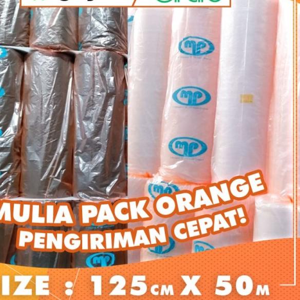 

BUBBLE WRAP ROLL 50 METER HITAM PUTIH BUBLE WRAP PACKING MERK PKK - MP ORANGE PUTIH