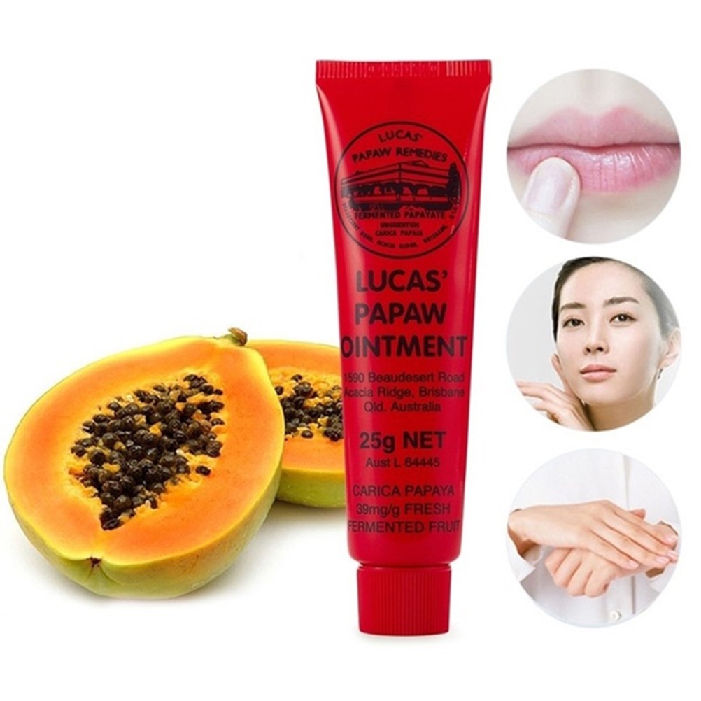 【CAN COD】lucos papaw ointment 25g Multifunctional Lip Protector Krim Ruam Popok Krim Ruam Kulit Pepaya Krim Universal