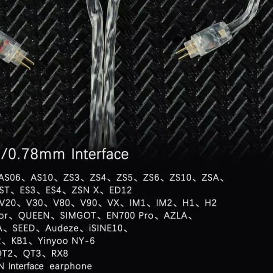 JCALLY JC16S With Mic KABEL UPGRADE for KZ ZSN Pro X KZ DQ6 KZ EDX Pro - Pin B /Dual Pin, No Promo