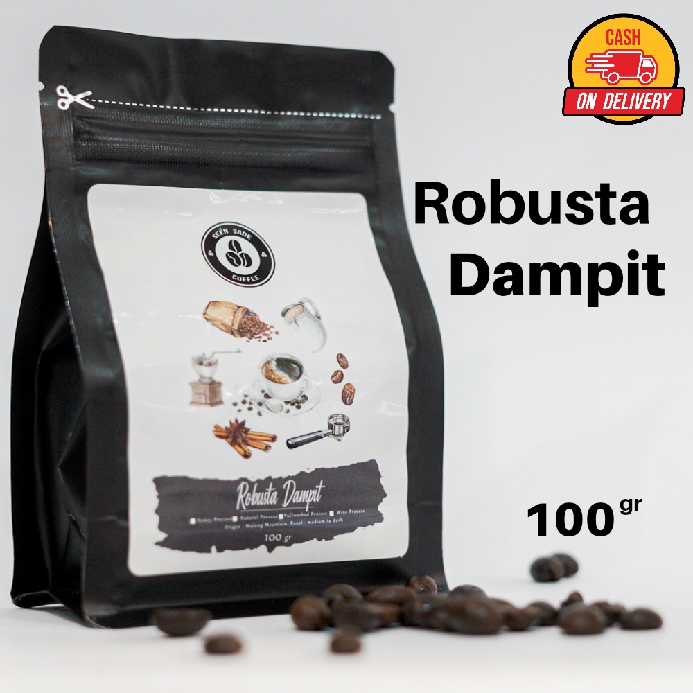 Jual Kopi Robusta Dampit Malang Premium Grade A Coffee Java 100gr Shopee Indonesia 2387