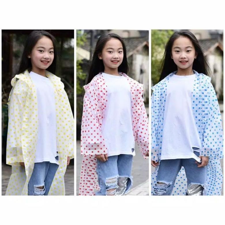 Jas Hujan Dewasa Eva Raincoat Polkadot