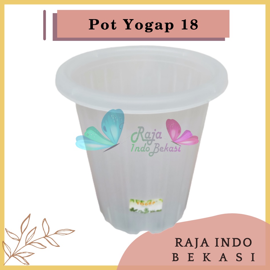 LUSINAN Pot Yogap 18 Putih Coklat Merah Bata Bening Transparan TERMURAH GROSIR-Pot Yogap Ypt 10 13 15 Putih Coklat Merah Bata Bening Transparan Pot Yogap Yoga Murah Yogap 17 18 19