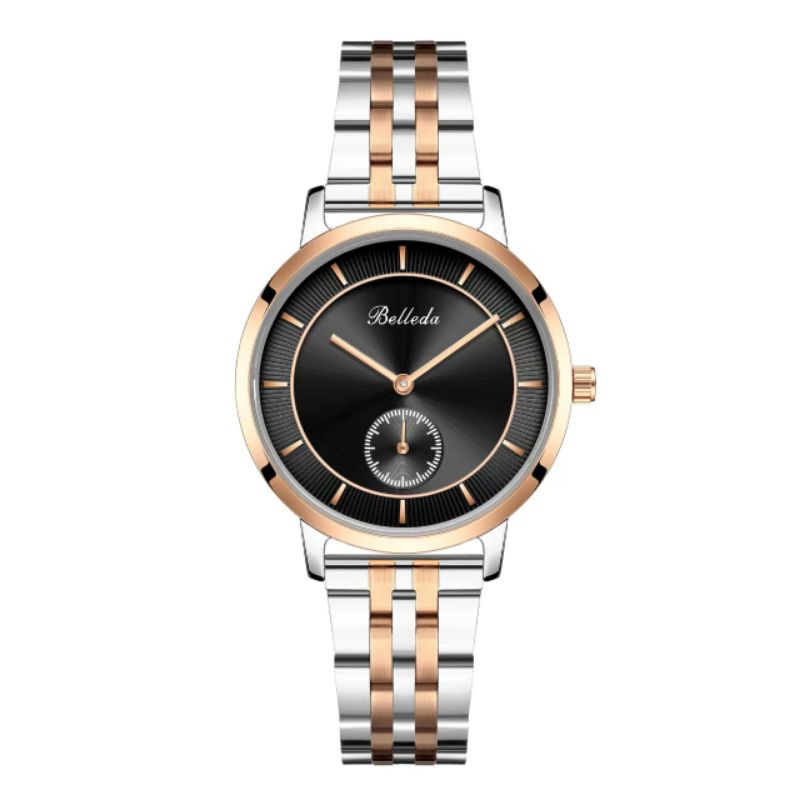Belleda Wanita Stainliss Chronograph Aktif Original Bisa COD