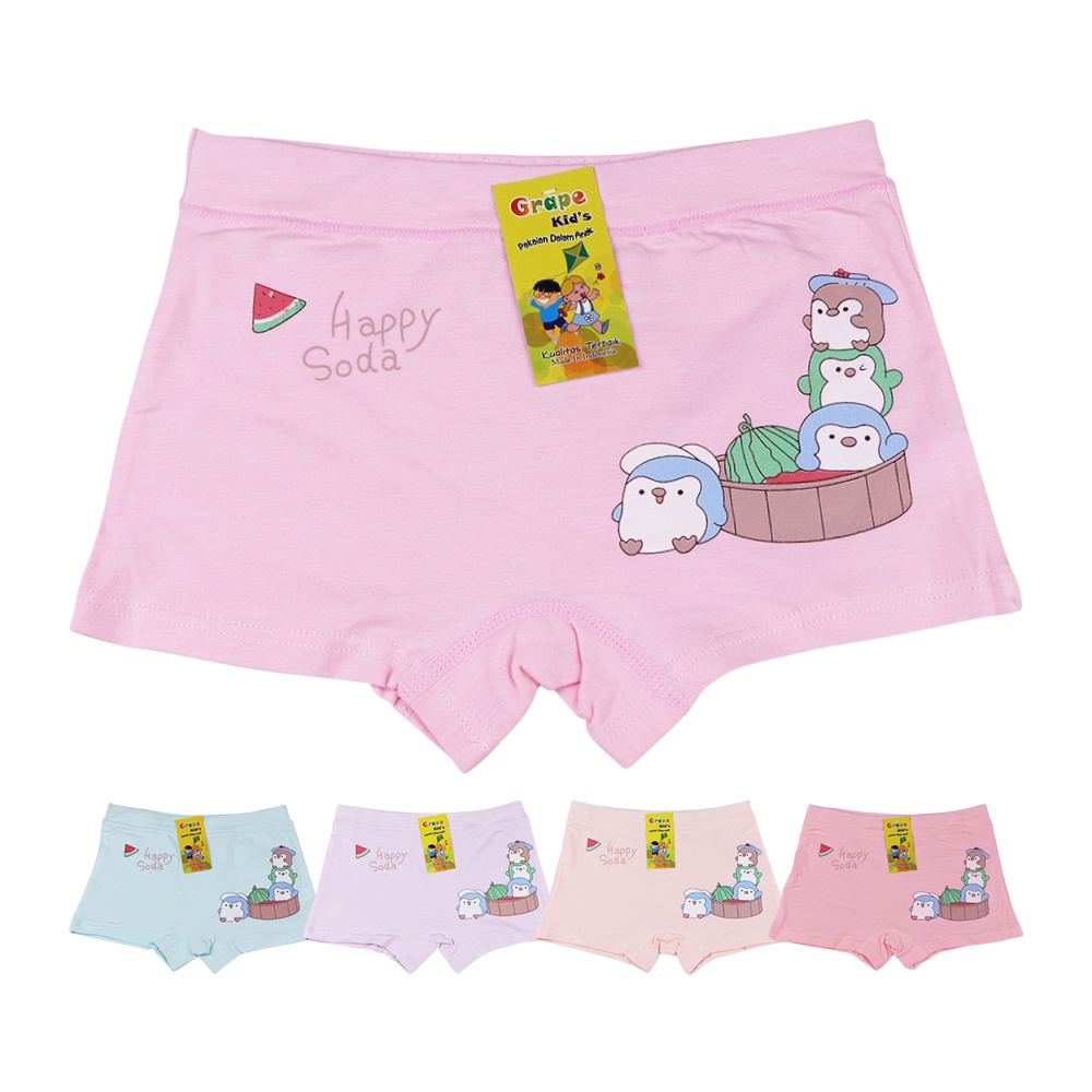 Grape - Celana Dalam Pendek Anak Perempuan Remaja Grape Underwear Cd Cae BX 209