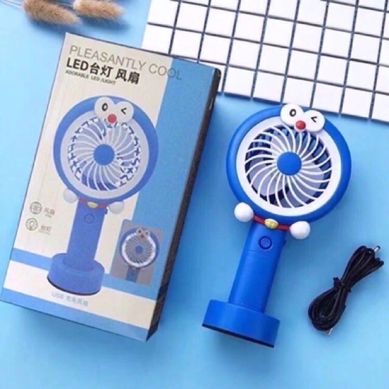 SX-109 kipas MINI FAN LED karakter hellokitty doraemon LED /  kipas angin karakter boneka kipas mini