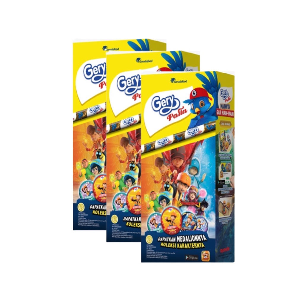 Gery Pasta Cokelat boboiboy 7g x 60 (3 Box)