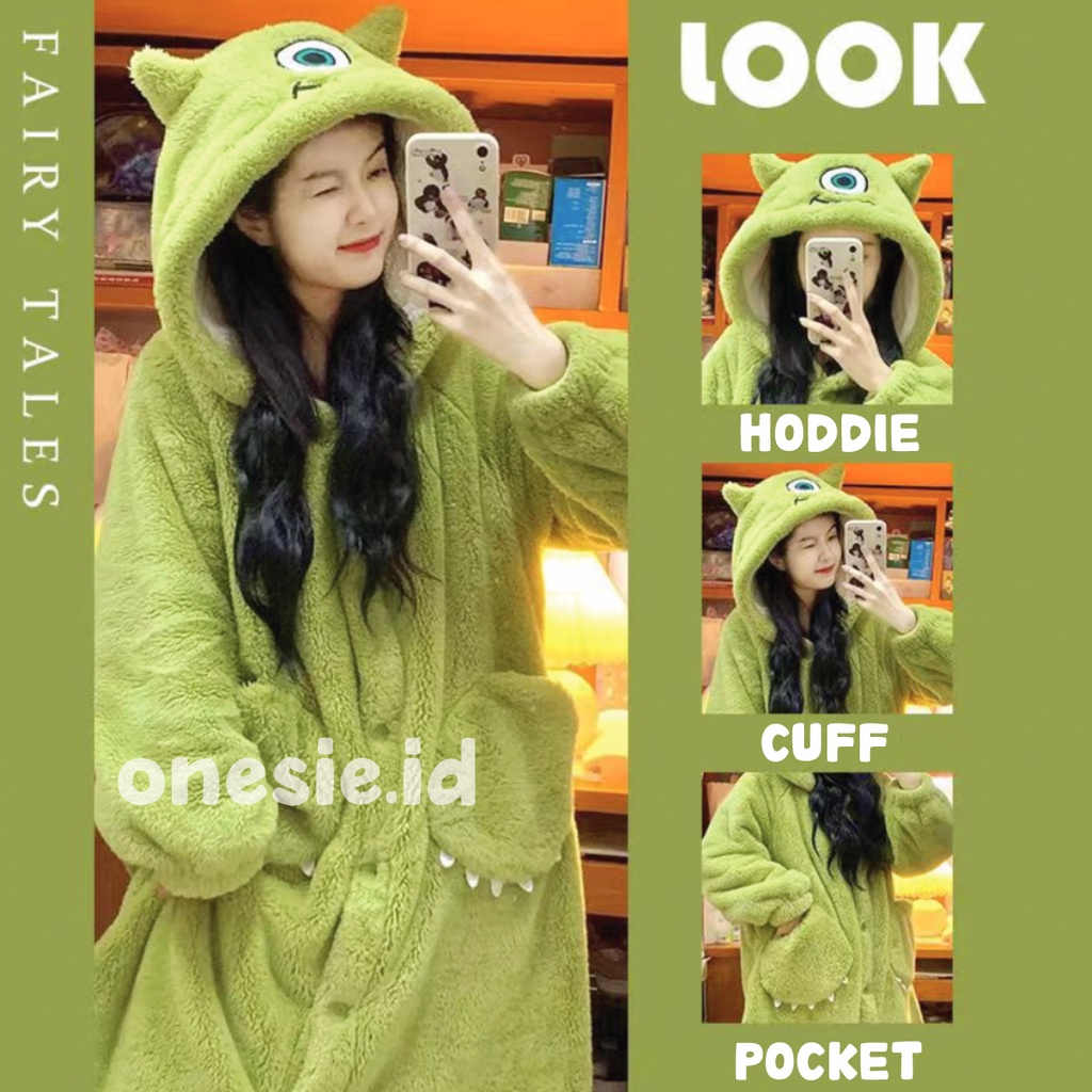 MIKE DASTER KOSTUM ONESIE BAJU TIDUR PIYAMA KIGURUMI