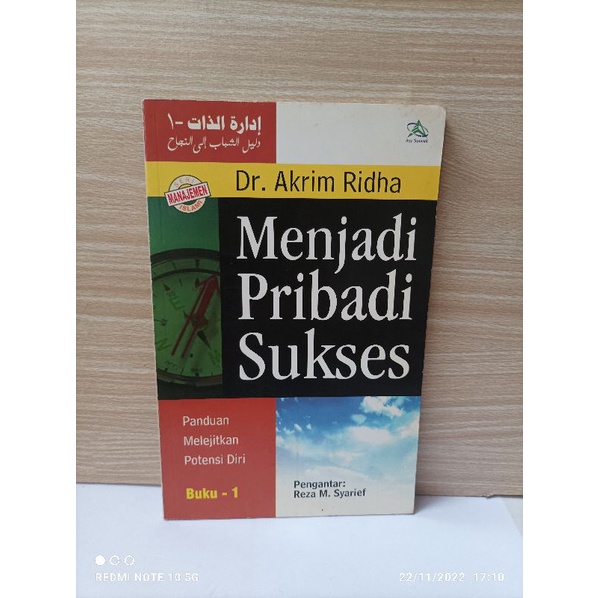 Buku Menjadi Pribadi Sukses By Dr Akrim Ridha Seri Manajemen Islami