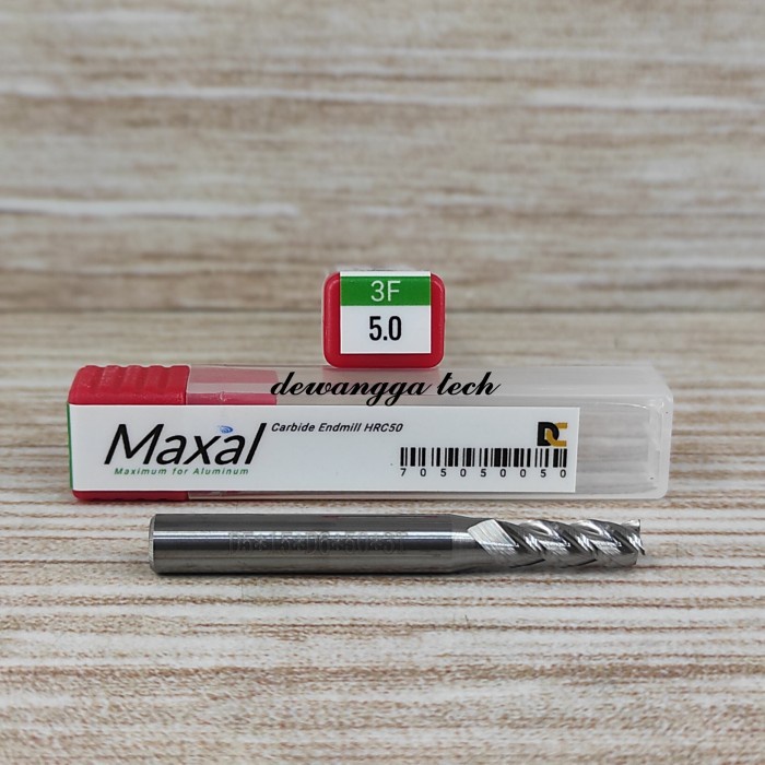 MAXAL carbide endmill 5.0mm end mill carbide 5mm untuk alumunium 5 mm