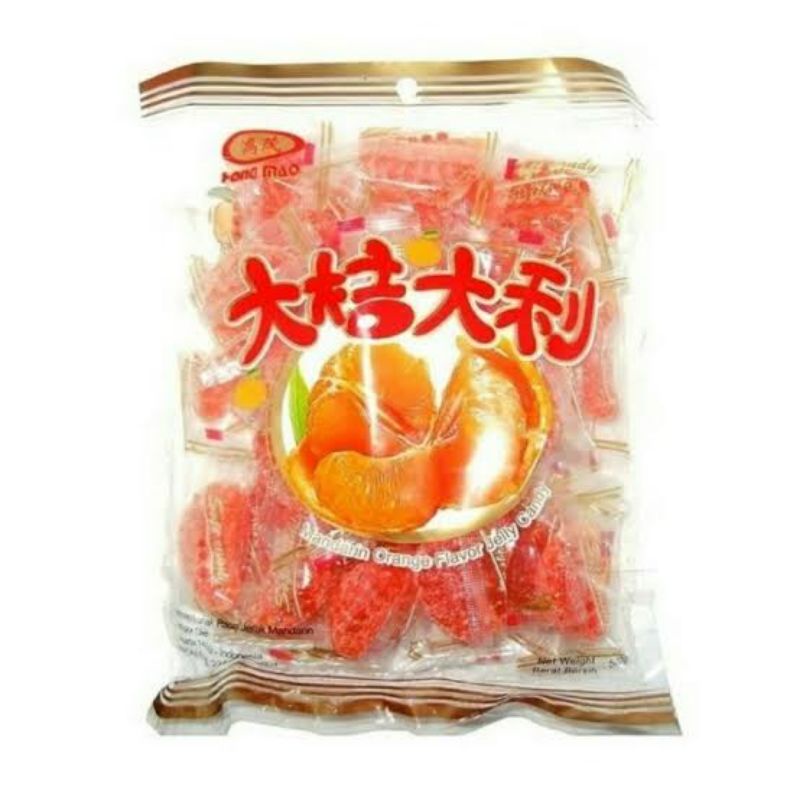 Jelly hongmao / permen jelly jeruk/ manisan 500gram