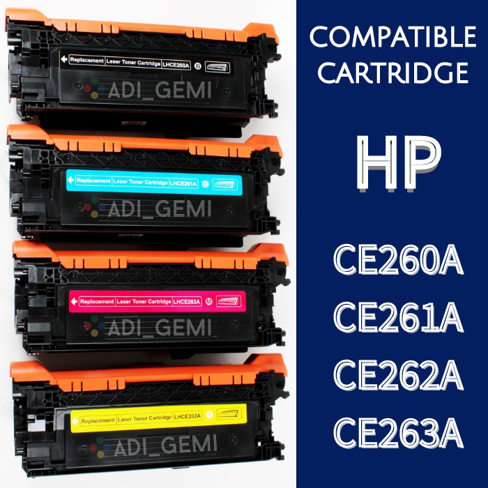 Compatible Toner Cartridge HP CE260 – CE263A