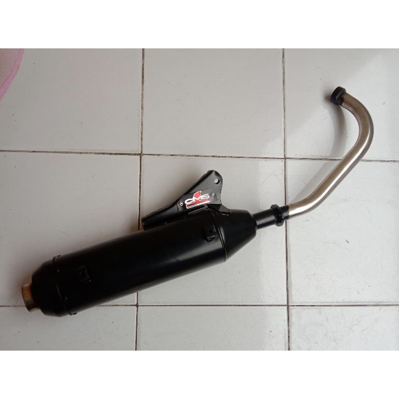 knalpot CMS Mio Fino karbu standar bobok original CMS