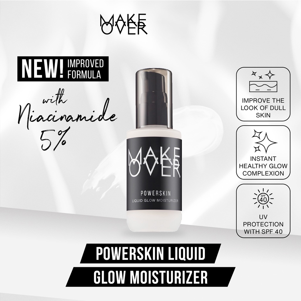 MAKE OVER Powerskin Liquid Glow Moisturizer 45mL