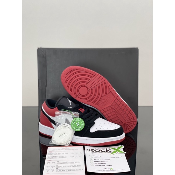 Sepatu Nike Air Jordan 1 Low Bred Toe