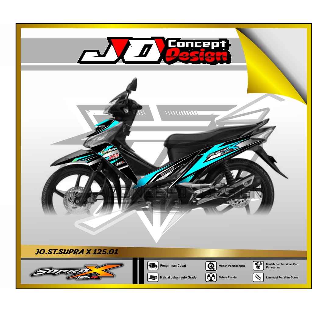 STICKER VARIASI MOTOR SUPRA X 125-VARIASI SUPRA X 125