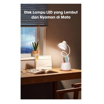 lampu meja belajar LED Samono SW-DL05 Portable Rechargeable Rotate 360