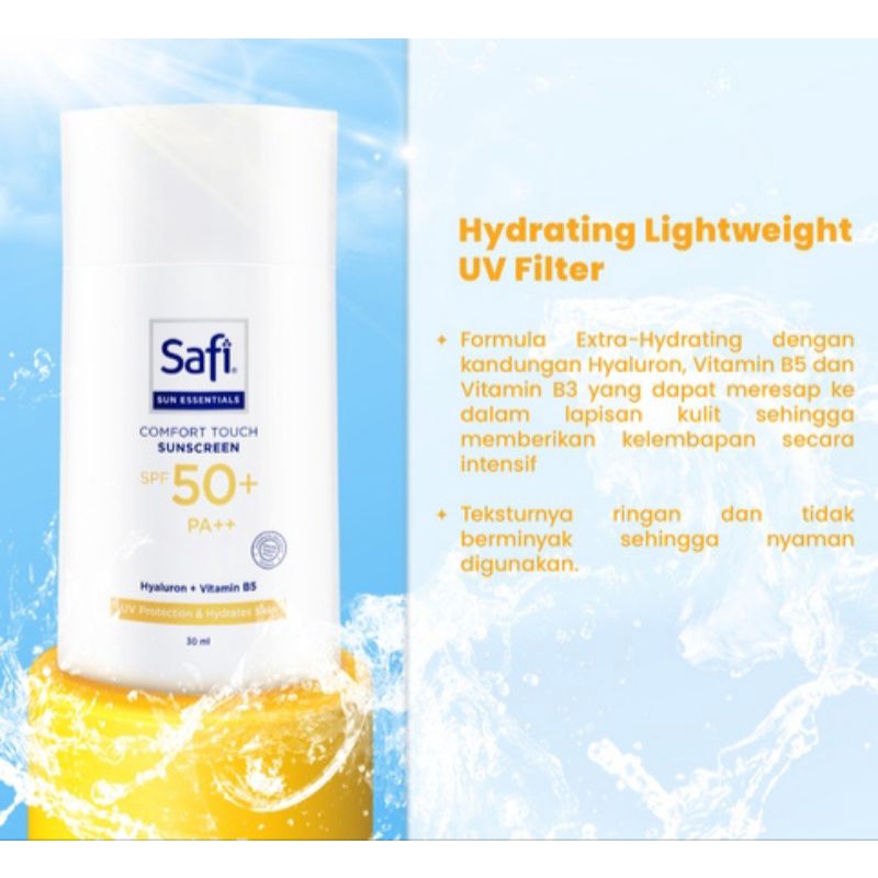 Safi Sun Essential Comfort Touch Sunscreen Spf 50+ PA ++