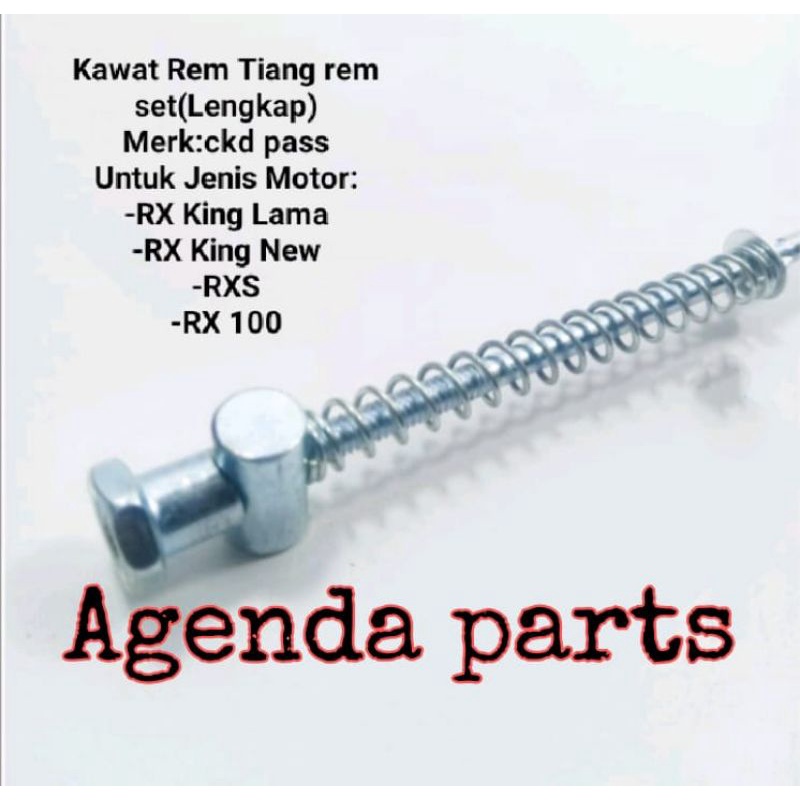 Kawat Rem Tiang rem set RX King Lama /RX King New/RXS/RX 100Merk:Ckd PASS