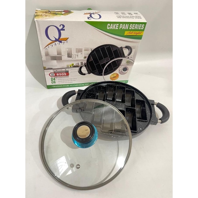 Cetakan Kue Loyang 10 Pukis Kue Pancong Tutup Kaca Happy Call