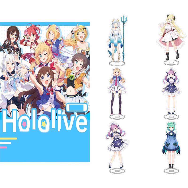 Figure Id Youtuber Stand Hololive Model Akrilik Dekorasi Mainan Anime Piring Lucu