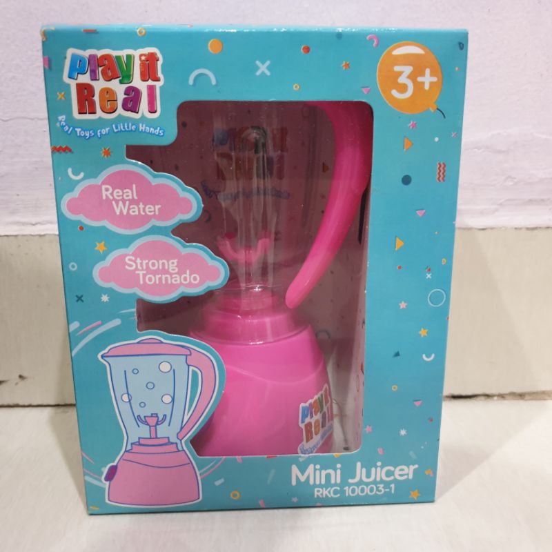 MAINAN PLAY IT REAL BUBBLE JUICER & MINI JUICER / MASAK-MASAKAN BLENDER JUS BUAH