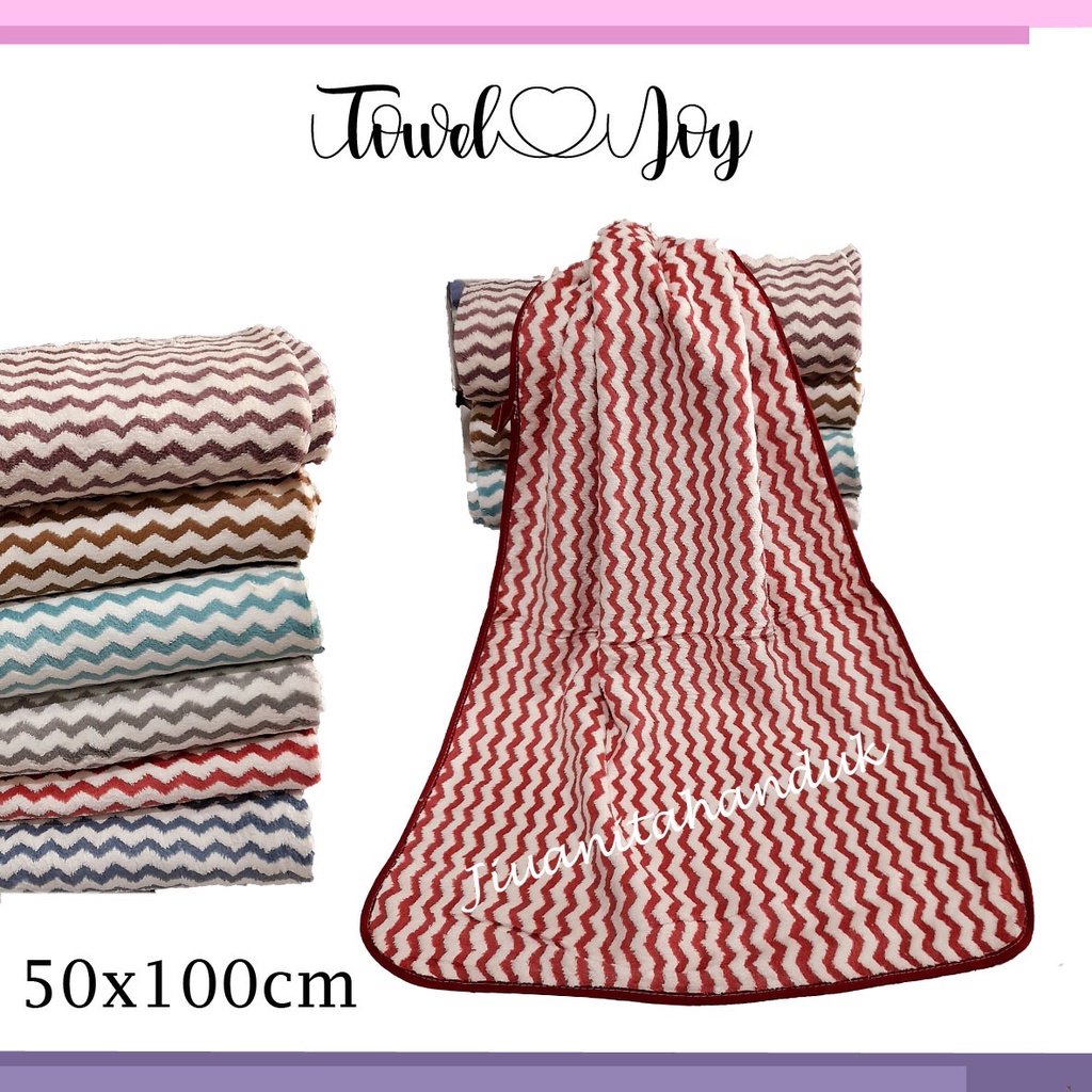 ATB Handuk Microfiber Towel Joy / Xin Ju Yuan / Sarang Lebah / Felicity Uk 50x100 Paling Termurah