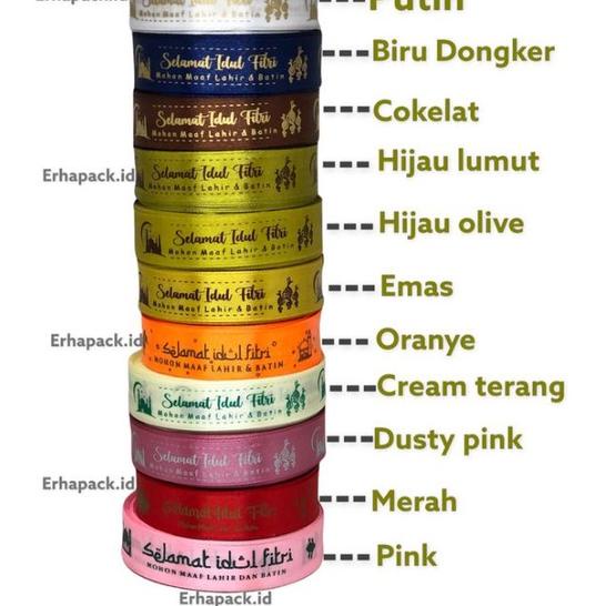 

~ Pita Idul Fitri | Pita ± 2 cm | Pita Satin | Pita Selamat Idul Fitri | Pita Lebaran | Pita Hampers | Pita Bungkus Kado | Pita Warna | Pita | Pita Souvenir | Pita Parcel | Pita Parsel | Pita Hiasan | Pita Kain | | Diskon | New !!