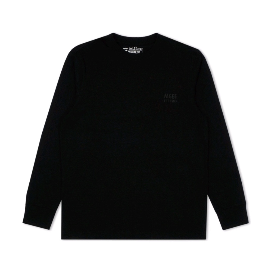 Kaos MGEE Original Outdoor Oblong Lengan Panjang Katun Marcus 009 Black