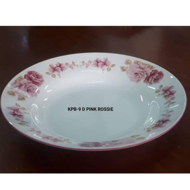 Piring Keramik Motif Bunga (1/2 Lusin) Fellixaa